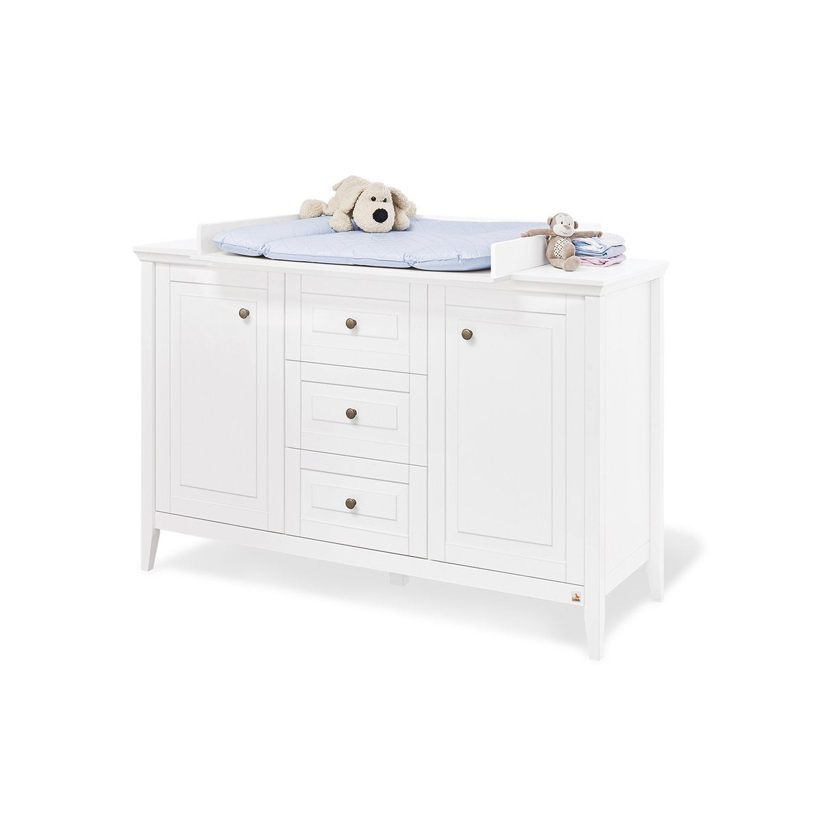 Starter set 'Smilla' extra wide
 2 parts: cot, extra wide chest of drawers
