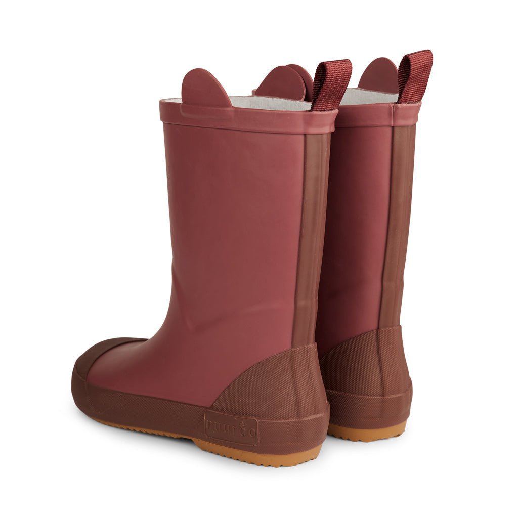 Anton animal rubber boots-Mahogany