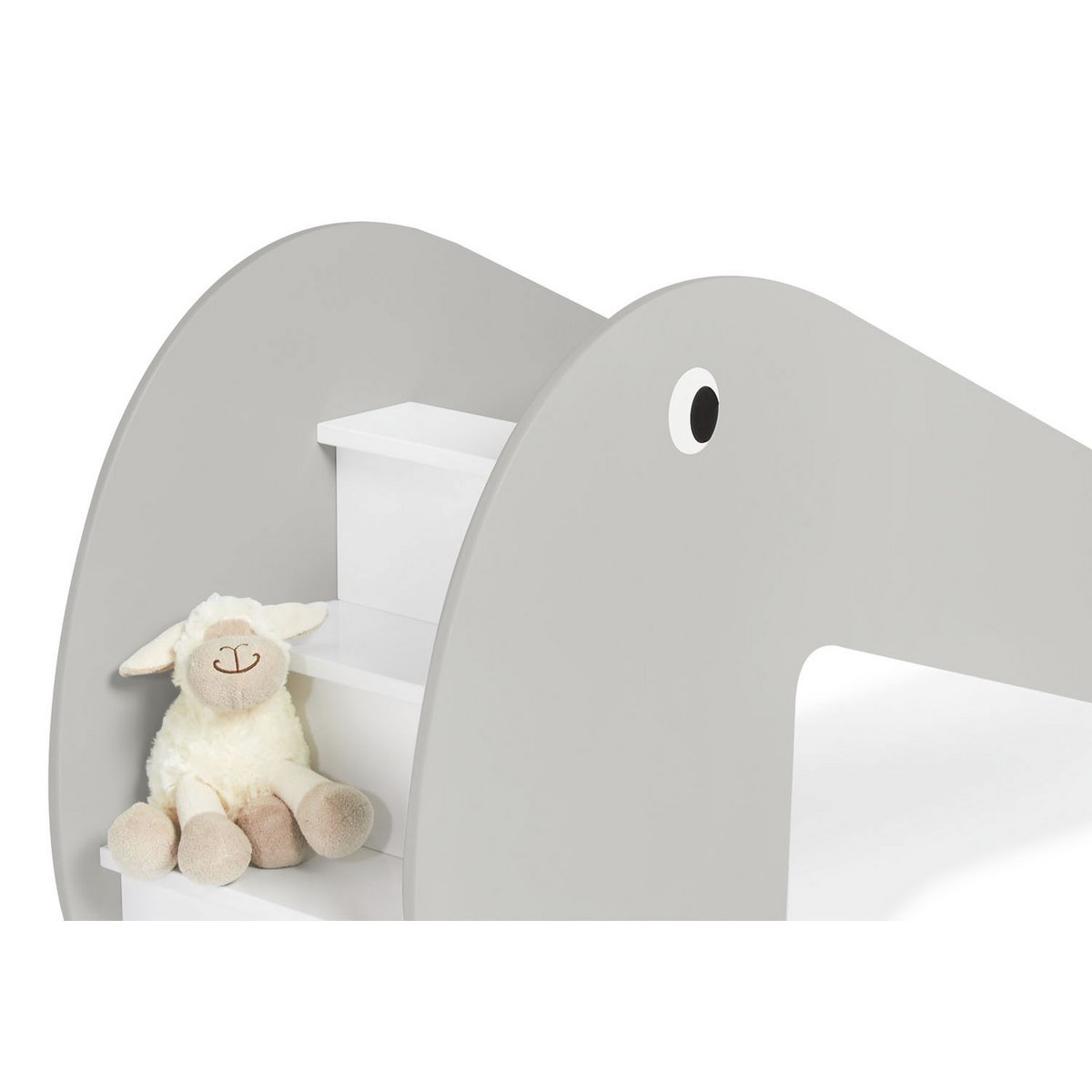 Indoor slide 'Lotta', grey/white