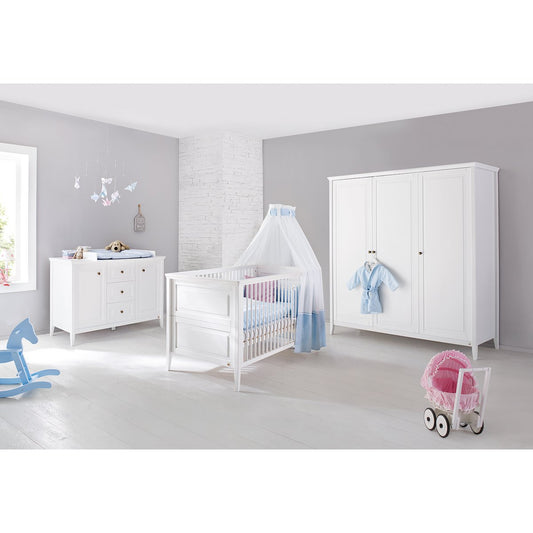 Nursery 'Smilla' extra wide large
 3 parts: cot, extra wide dresser, large wardrobe