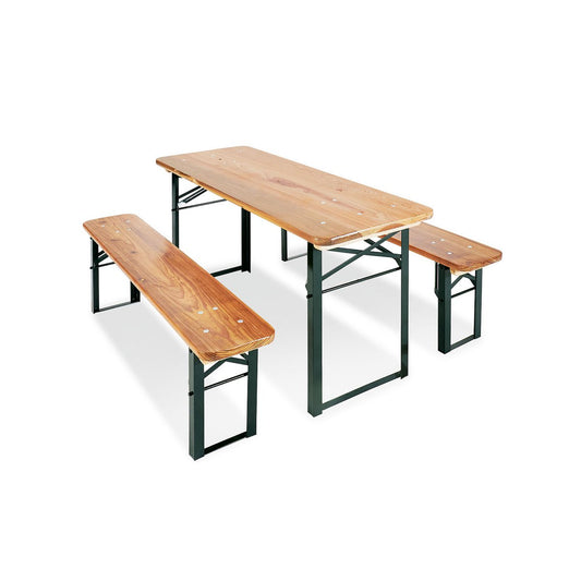 Children's bench and table set for outdoor parties 'Sepp', 3 pieces