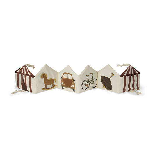 Kit fabric book-Cream - Circus
