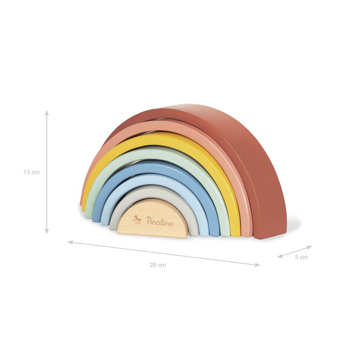 Wooden rainbow 'Ruby'