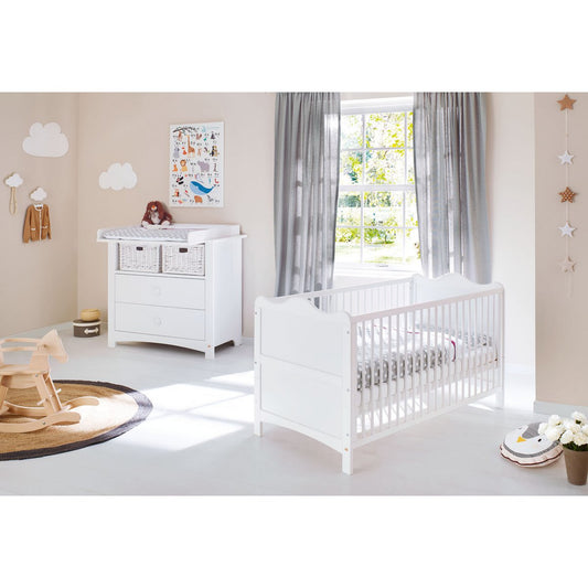 Starter set 'Florentina' wide
 2 parts: cot, wide chest of drawers