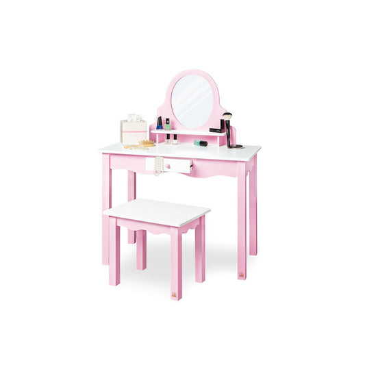 Children's dressing table 'Jasmin', incl. chair