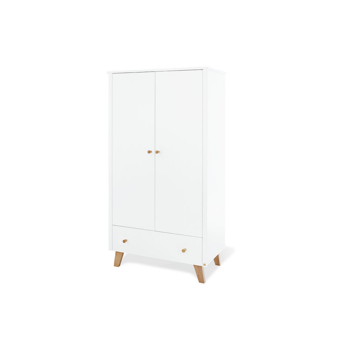 Nursery 'Hilda &amp; Pan' wide, white
 3 parts: house bed, wide chest of drawers, 2-door wardrobe