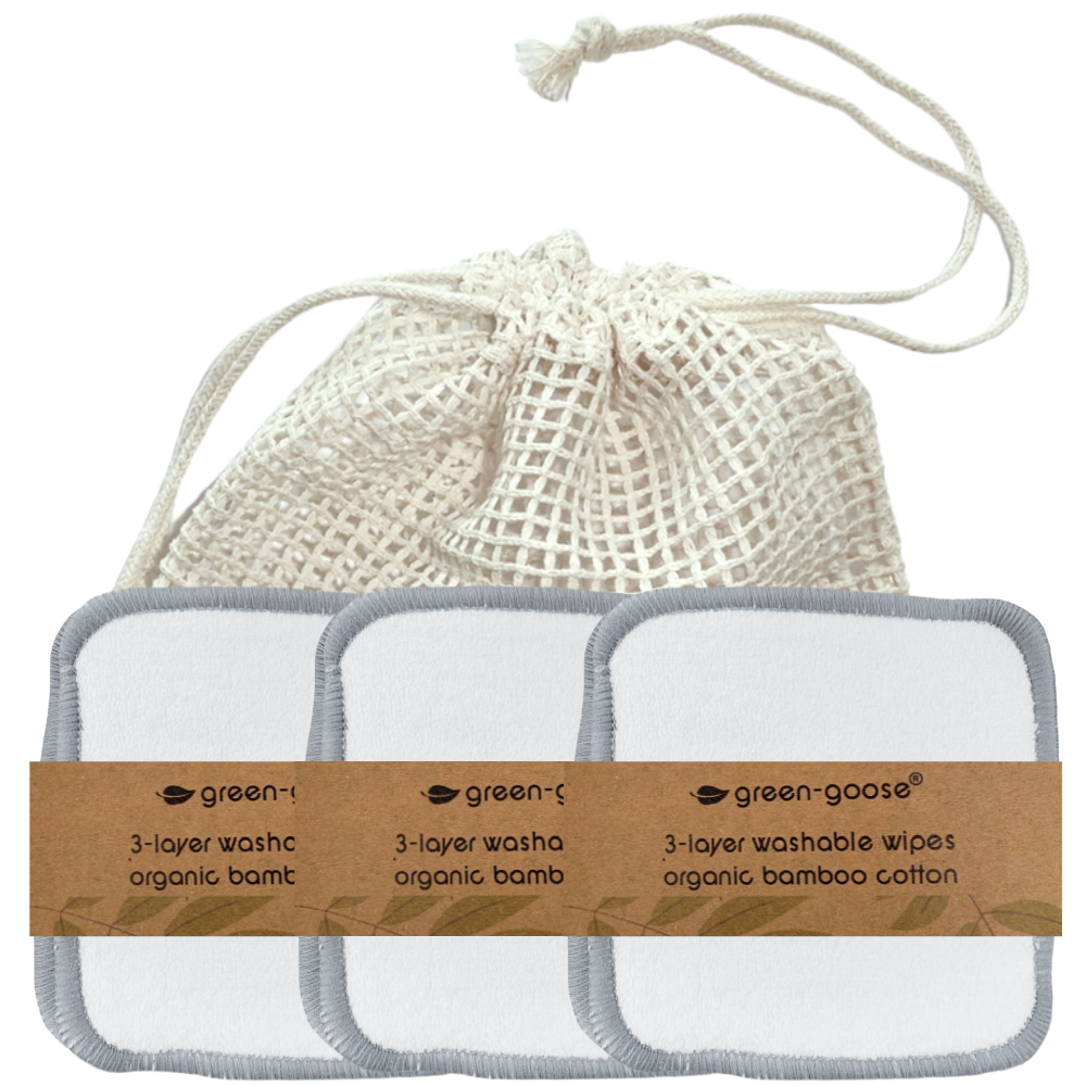 green-goose Reusable Cotton Pads - 15 Pieces - Scrub