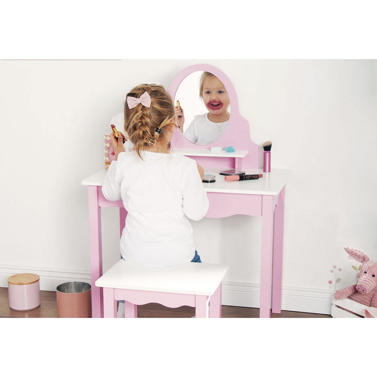 Children's dressing table 'Jasmin', incl. chair