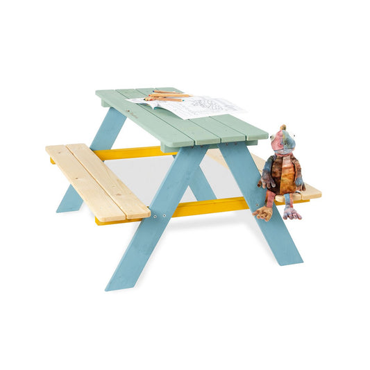 Children's picnic bench 'Nicki für 4', multicolored