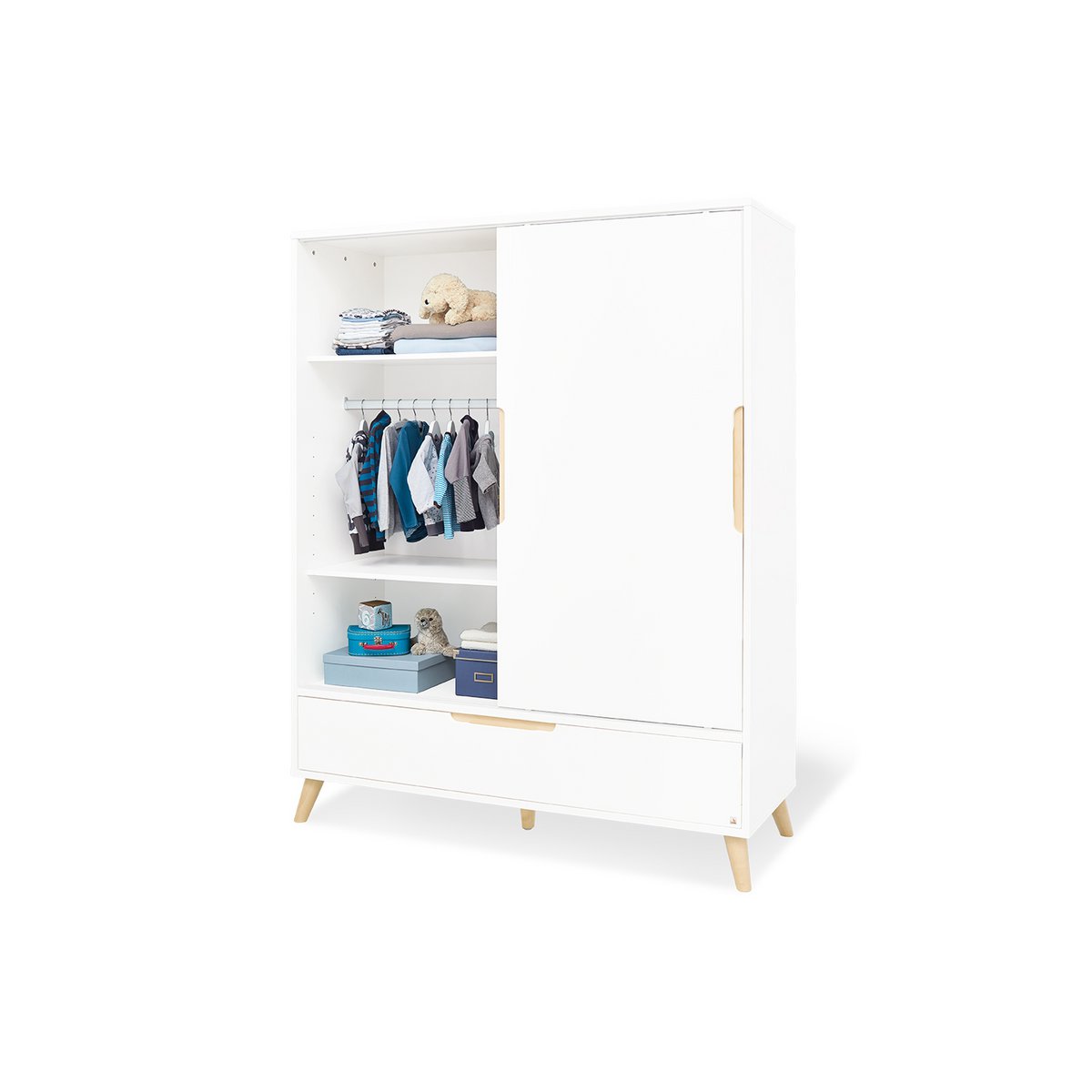 Nursery 'Move' wide large
 3 parts: cot, wide dresser, large wardrobe