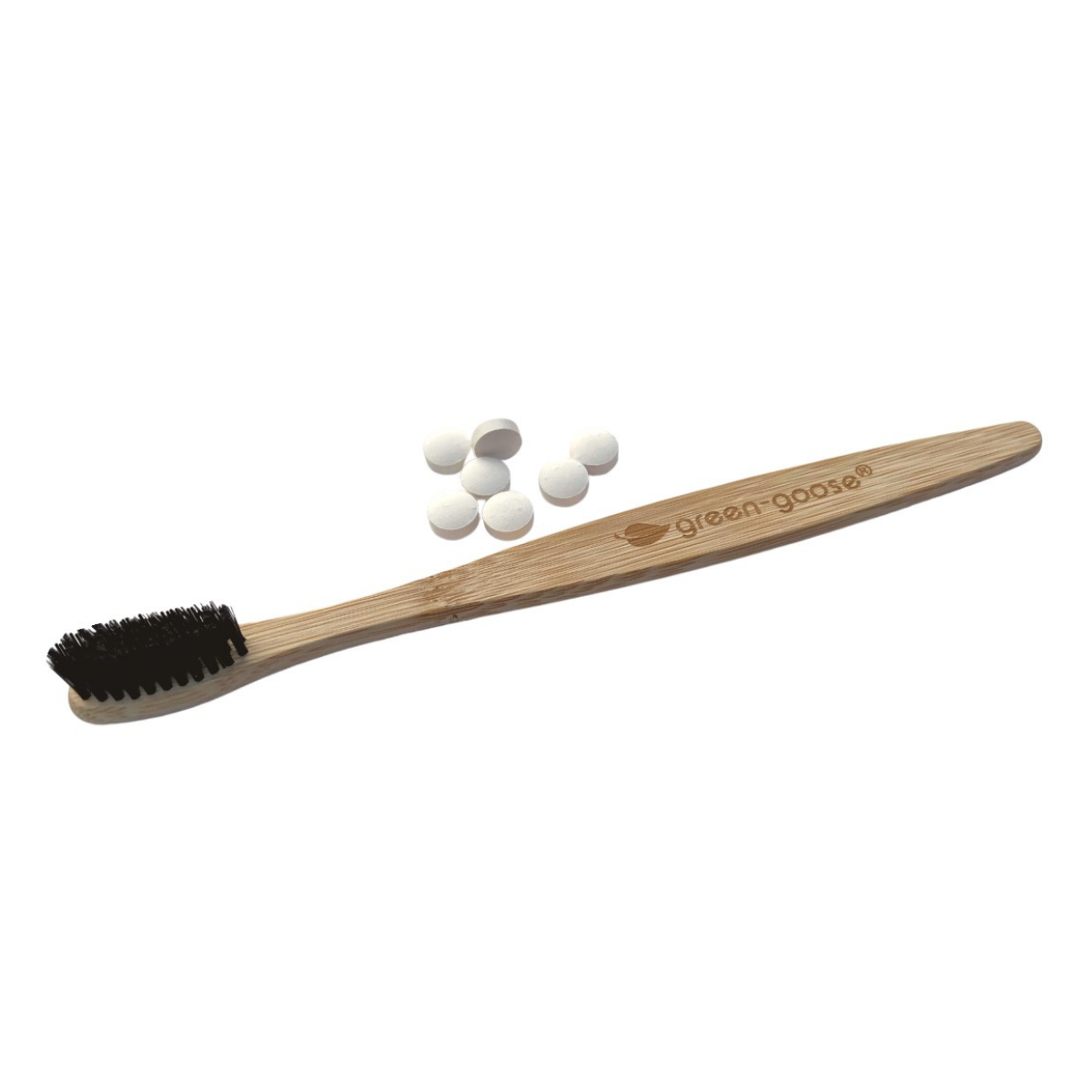 green-goose Bamboo Toothbrushes | 8 Pieces | Hard