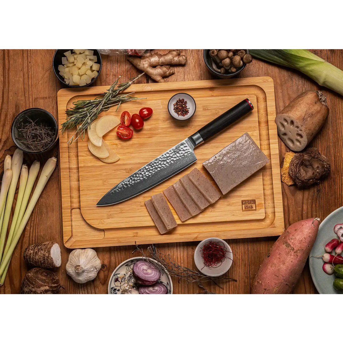 Gyuto Damascus chef's knife