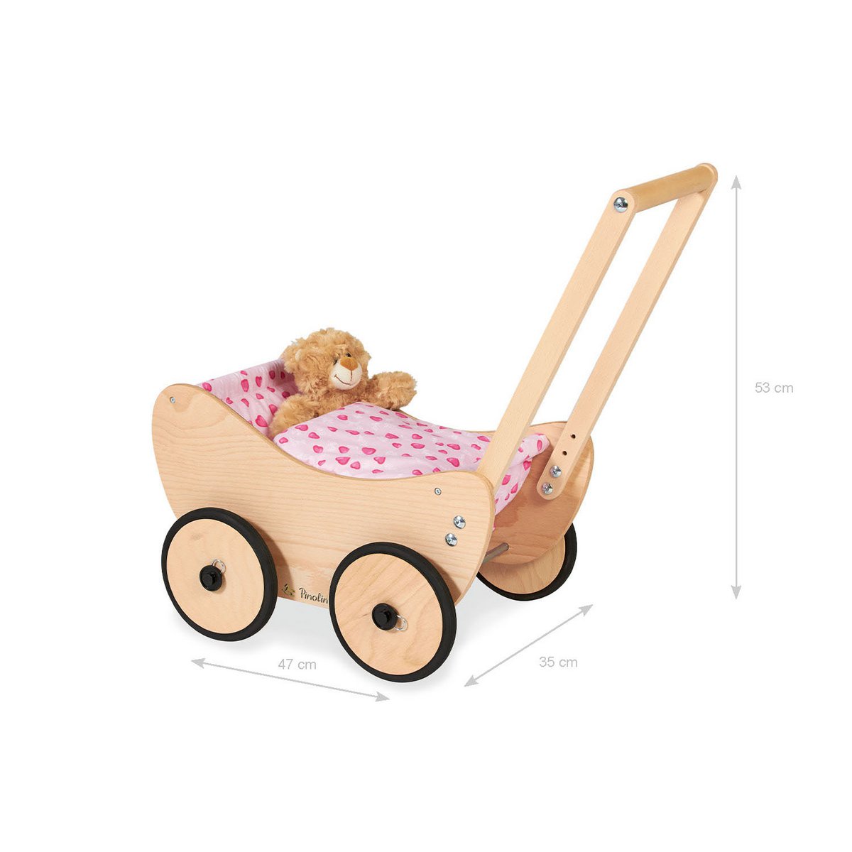 Doll's pram 'Trixi', 2 parts