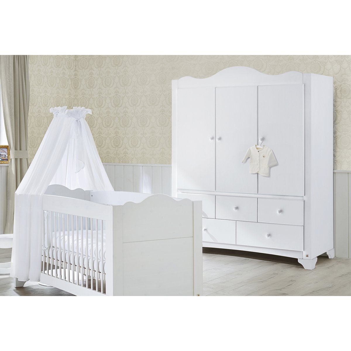Wardrobe 'Pino' large with 3 doors