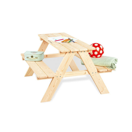 Children's picnic bench 'Nicki für 4', natural