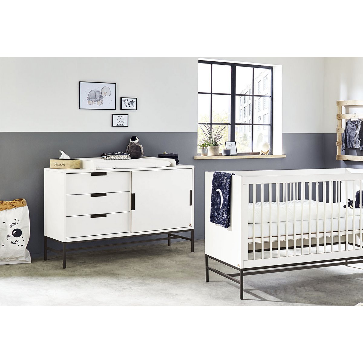 Chest of drawers 'Steel' extra wide