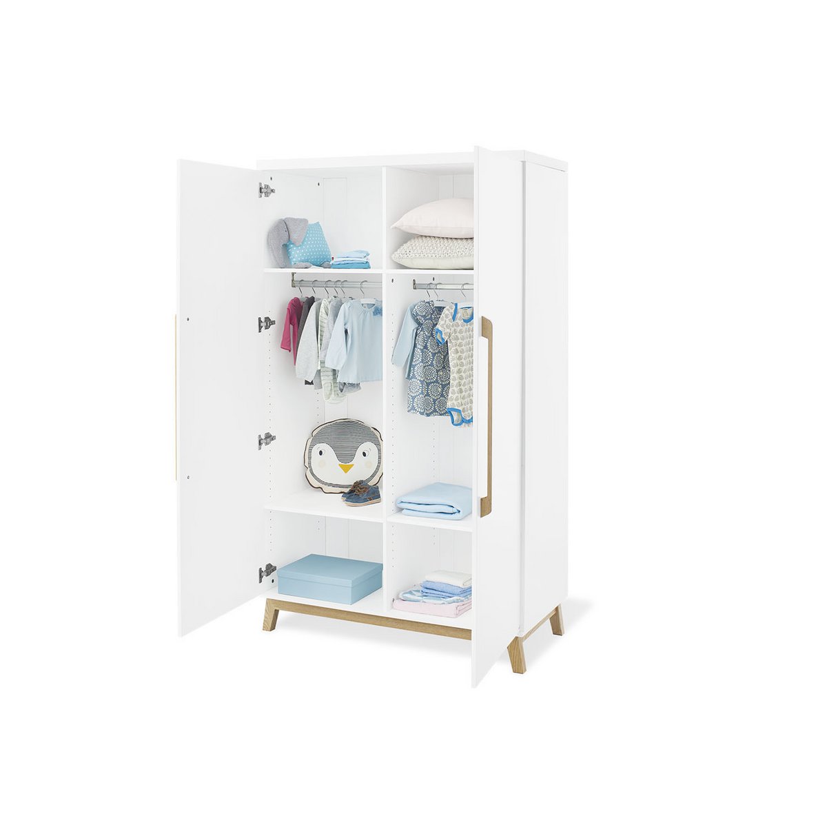 Nursery 'Riva' wide
 3 parts: bed, wide chest of drawers, 2-door wardrobe