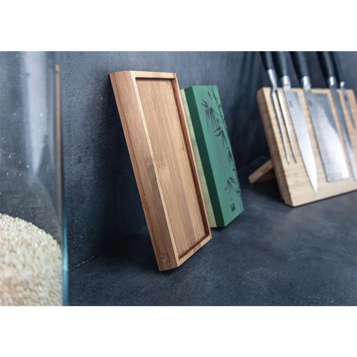 Kitchen Accessories - KOTAI Sharpening Set with Double-Sided 400/1000 Grit Whetstone, Non-Slip Bamboo Base, Sharpening Stone and 15 Degree Angle Guide