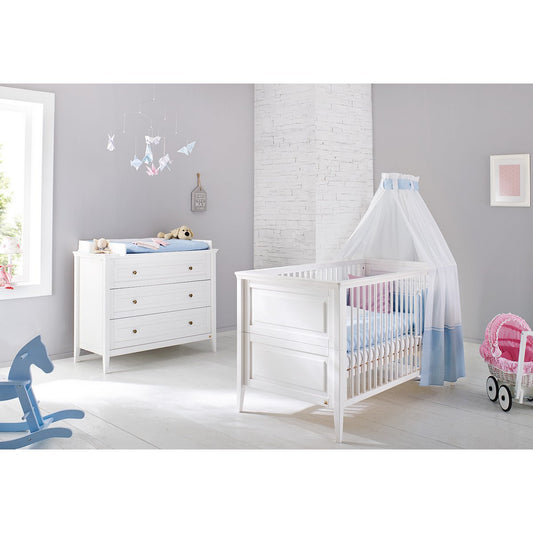 Starter set 'Smilla' wide
 2 parts: cot, wide chest of drawers