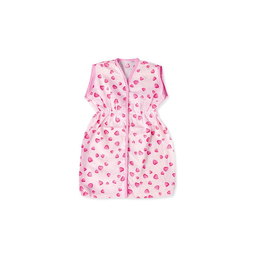 Doll sleeping bag 'Herzchen', pink