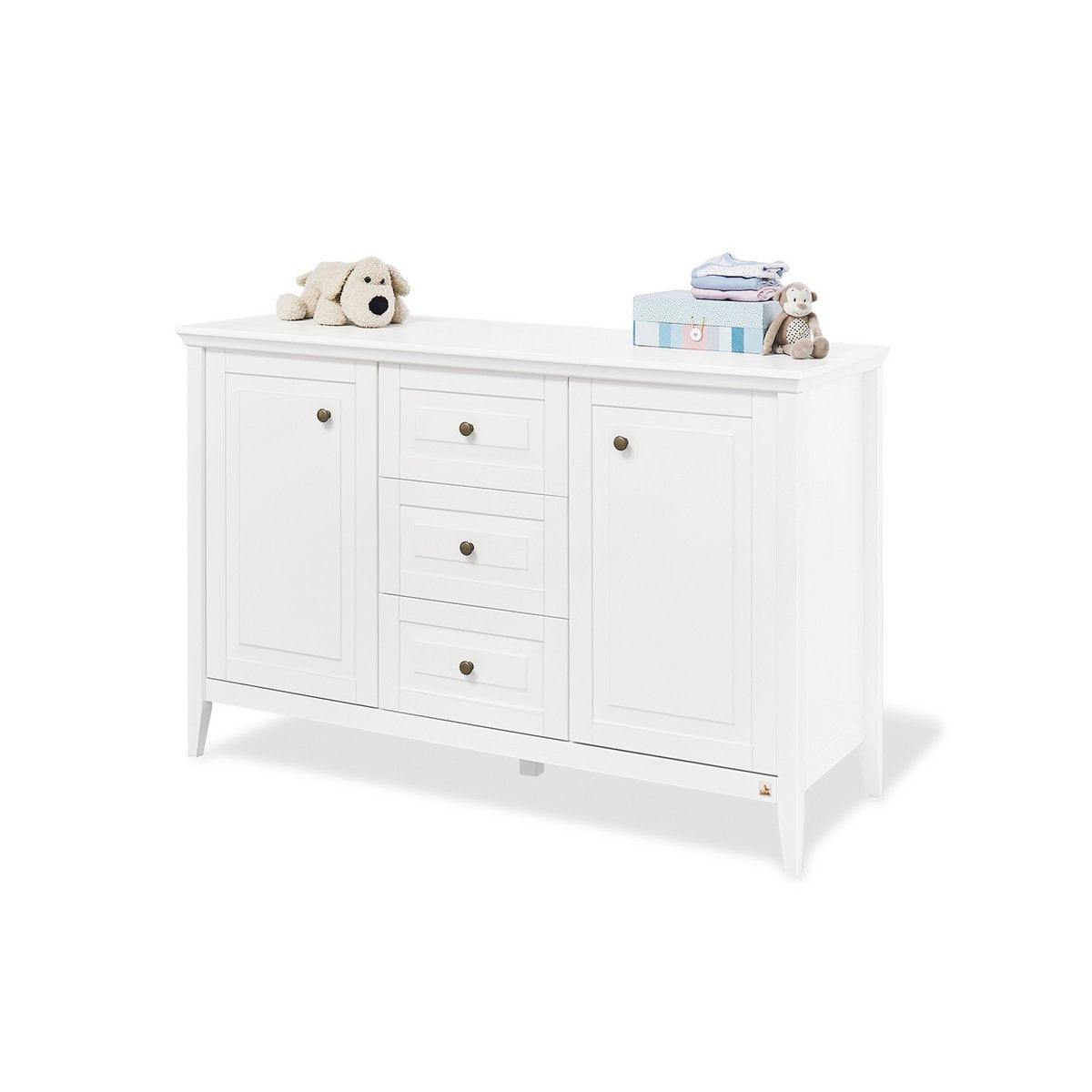 Starter set 'Smilla' extra wide
 2 parts: cot, extra wide chest of drawers
