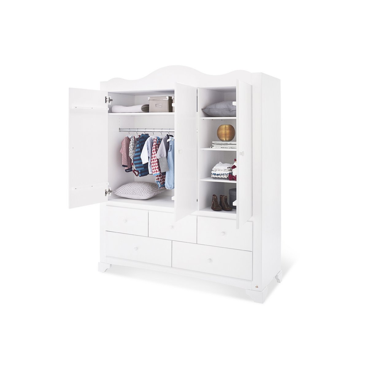 Wardrobe 'Pino' large with 3 doors