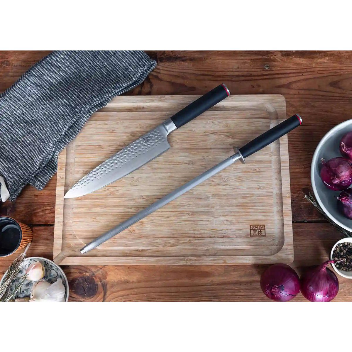 Kitchen accessories - KOTAI sharpening steel - 30 cm rod