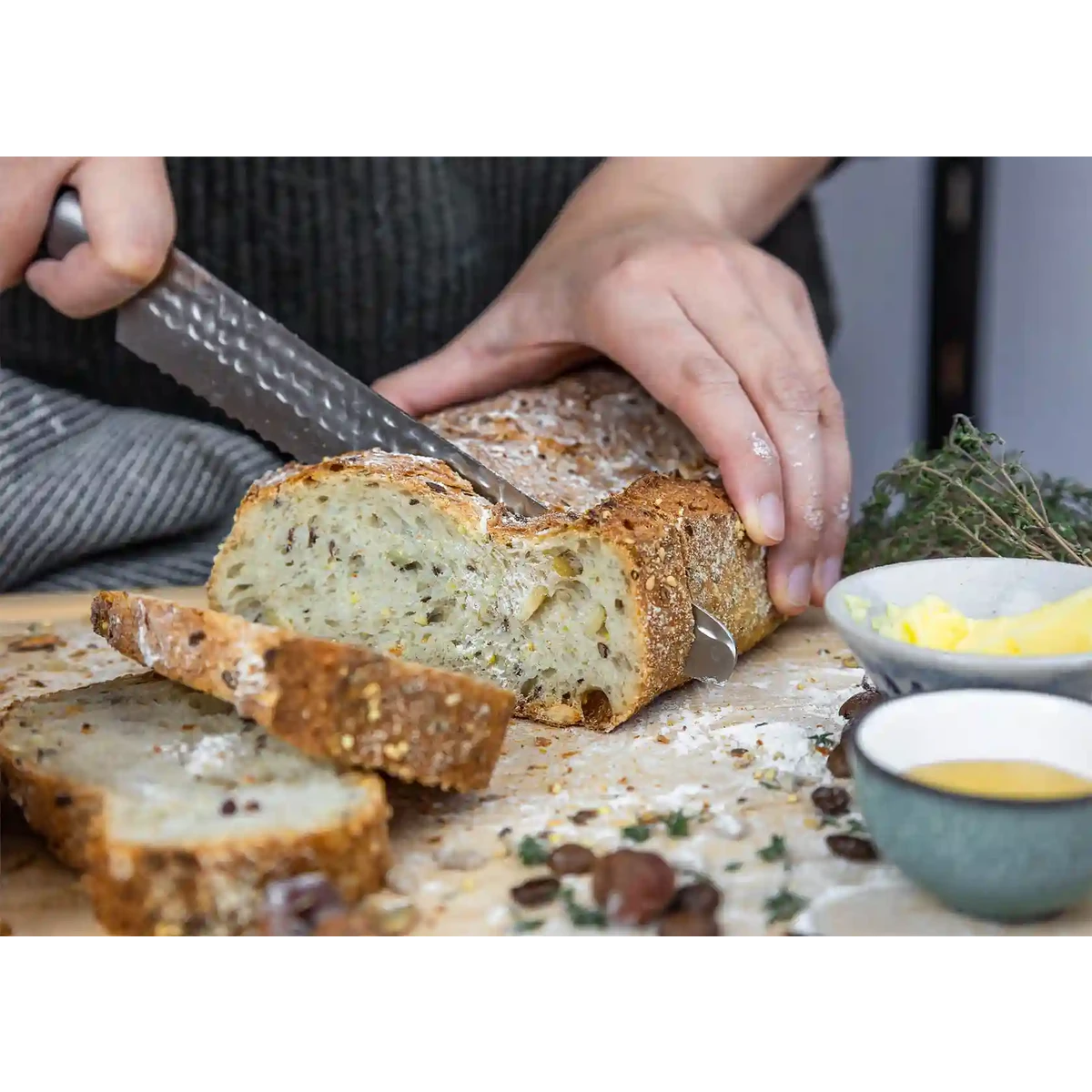 Knife Set - The Essential Set: 3 knives (paring knife + gyuto + bread knife)