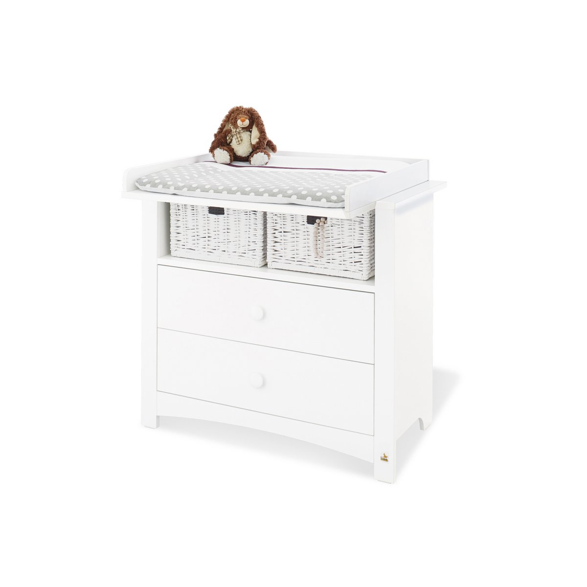 Nursery 'Florentina' wide large
 3 parts: cot, wide dresser, large wardrobe