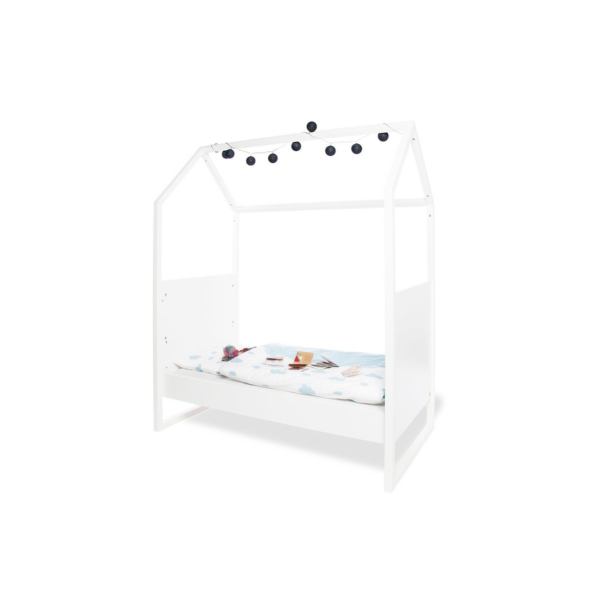 Starter set 'Hilda &amp; Pan' extra wide, white, incl. wall shelf