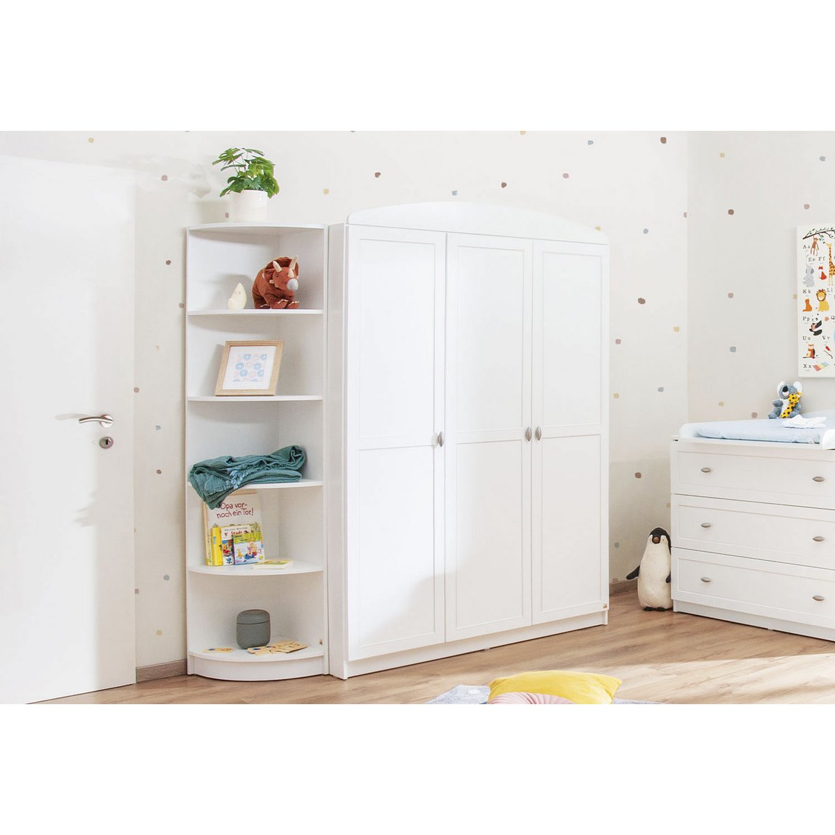 Corner shelf white