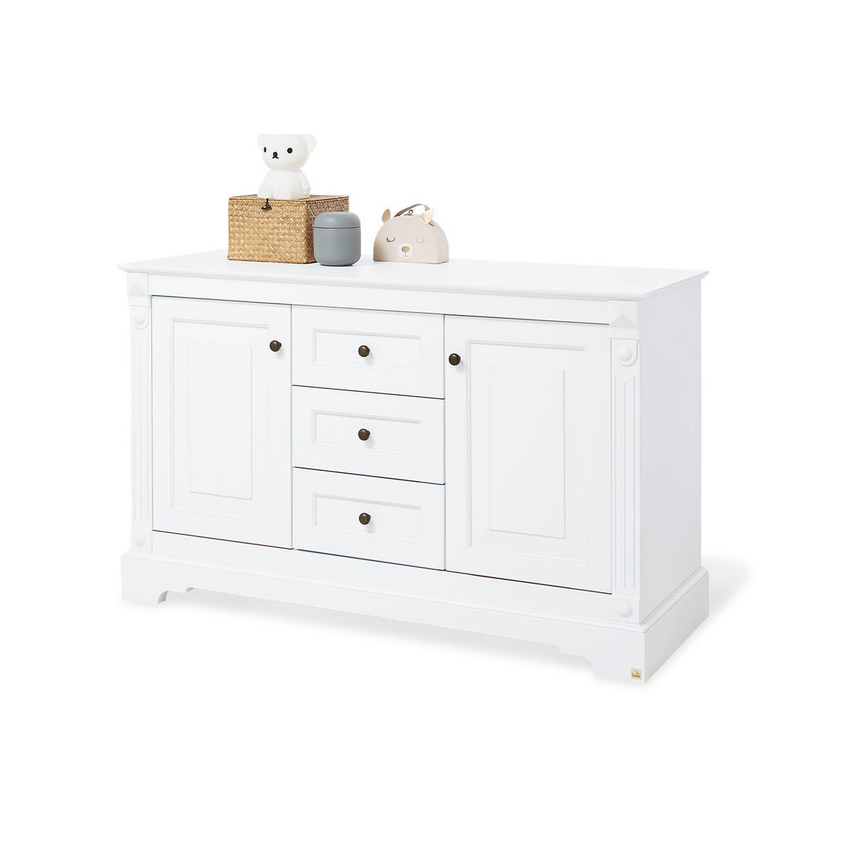 Nursery 'Emilia' extra wide large
 3 parts: cot, extra wide dresser, large wardrobe