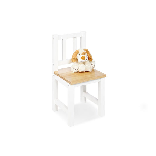 High chair 'Fenna', white/natural