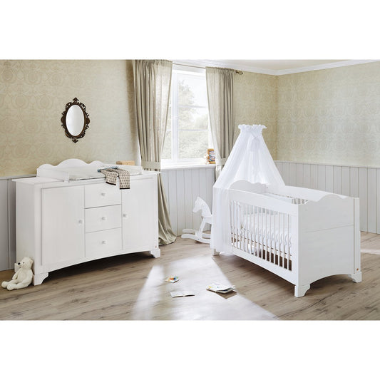 Starter set 'Pino' extra wide
 2 parts: cot, extra wide chest of drawers
