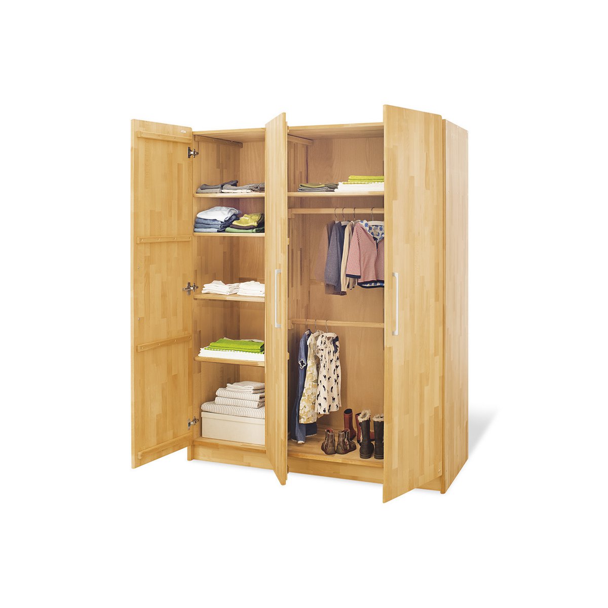 Nursery 'Natura' extra wide large
 3 parts: cot, extra wide dresser, large wardrobe