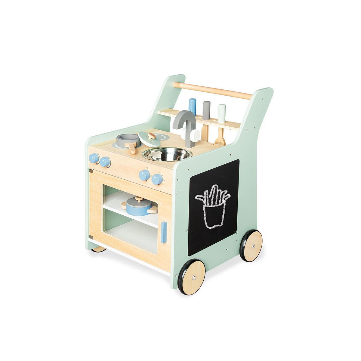 Children's kitchen 'Kalle', pastel green