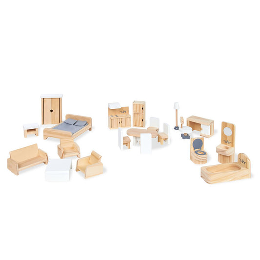 Dollhouse furniture, 20 pieces