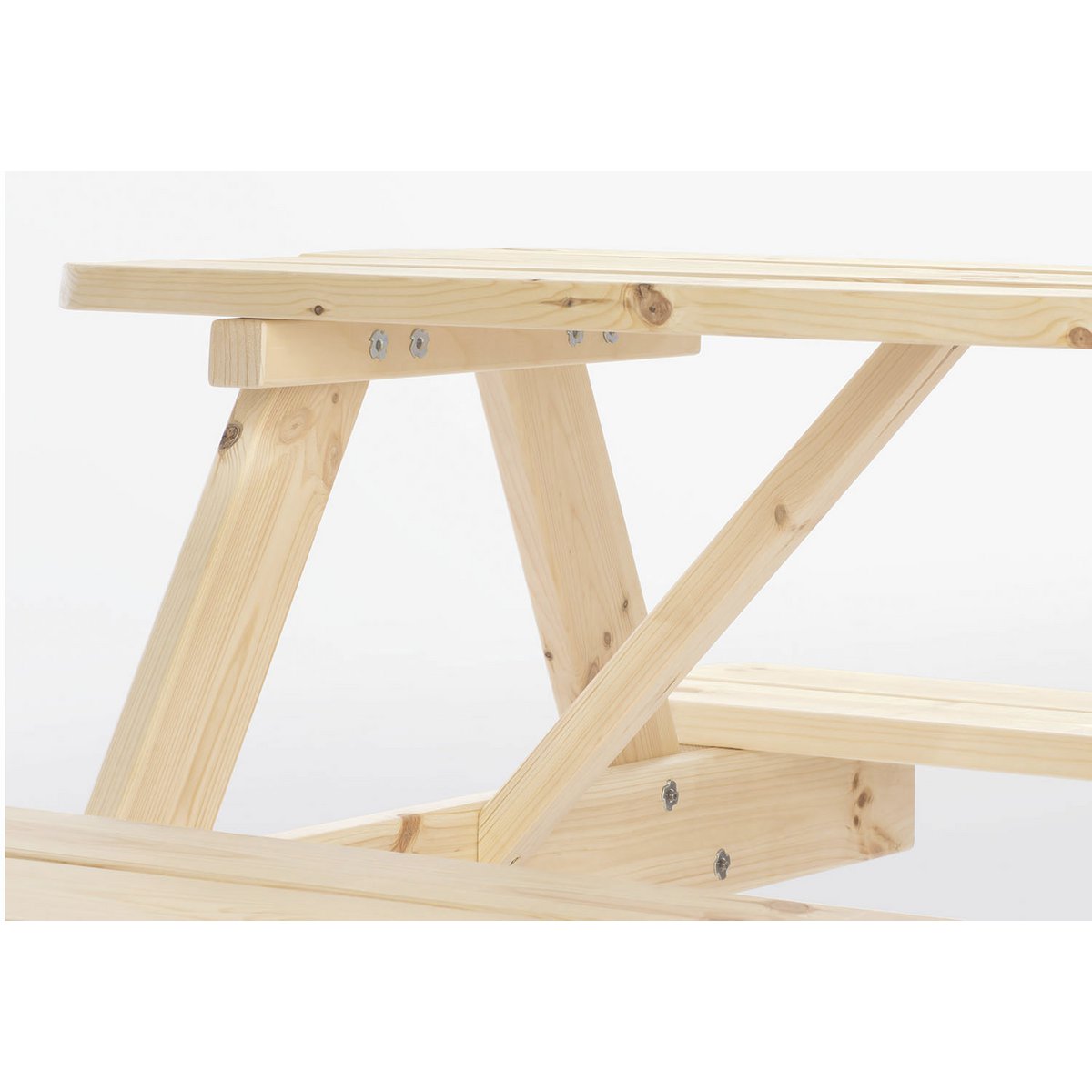 Children's picnic bench 'Nicki für 4 Maxi' natural